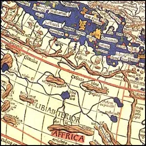 Доисторические реалии на старых картах