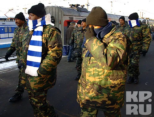 На московские улицы вышли милиционеры из Африки