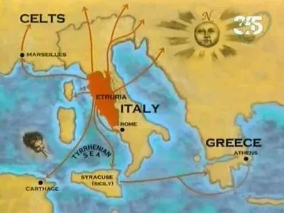 Тайны древности. Скрытые города Этрусков  Ancient mysteries. Hidden cities of the Etruscans (2002) SATRip