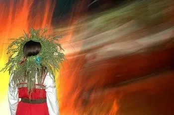 Богумир Мыколаев, основательница Академии Родосвет Лада Куровская и редактор журнала Родобожие Всеслав Глоба