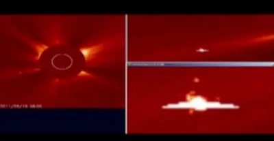 Нибиру + Квадрат  возле Солнца  сентябрь 2011