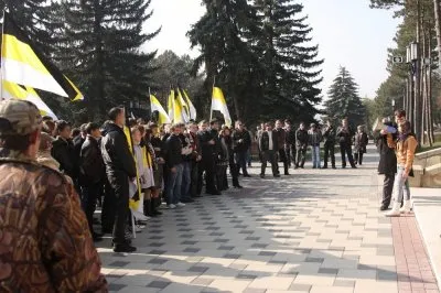 Русский марш в Пятигорске! Беспредел полицаев!