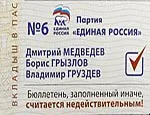 Бюллетень, заполненный не за Едросов недействителен