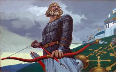 Русский кулачный бой и фехтование различными видами военного оружия.