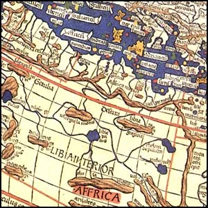 Доисторические реалии на старых картах