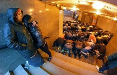 Срочная новость с митинга по поводу мечети в Митино, Москва.