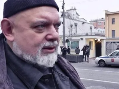 Гейдар Джемаль на пикете в поддержку Газы (Сионисты фашисты) (21.11.2012)