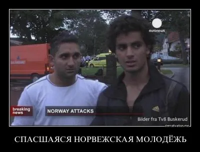 Андерс Беринг Брейвик поднялся против оккупантов