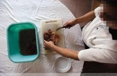 В китайских ресторанах можно заказать блюдо из неродившихся младенцев