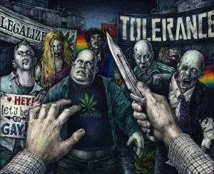 Лицо врага – агрессивный вырожденец