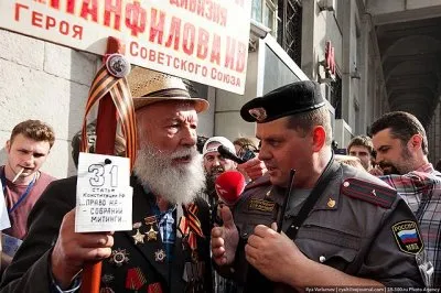 Задержанный милицией ветеран ВОВ проклял Путина