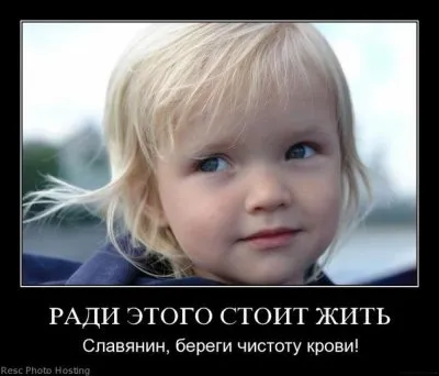 Этническая чистота и пропаганда расового предательства.