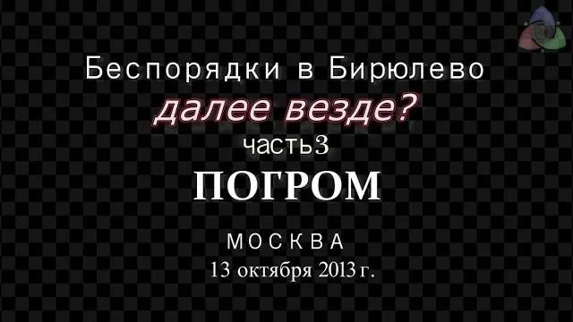 БИРЮЛЕВО: Погром Часть 3