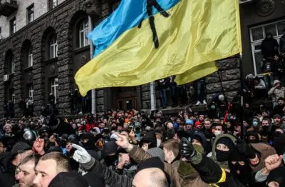 Видеохроника попытки штурма администрации президента Украины