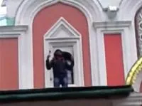 Аллаху акбар на христианском храме