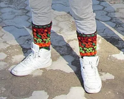 Азиато-кавказское дефиле в разноцветных гетрах. Осень-зима 2014