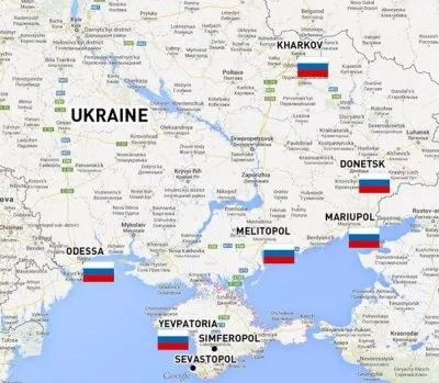 Над Хорьковым поднят флаг России / Обновление - Русские регионы на 01.03 19:43 по мск