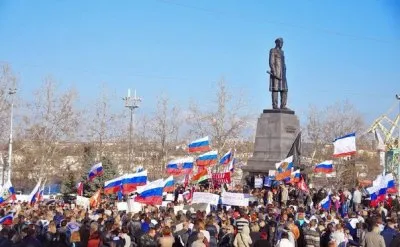 Митинг поддержки Юго-востока Украины в Севастополе