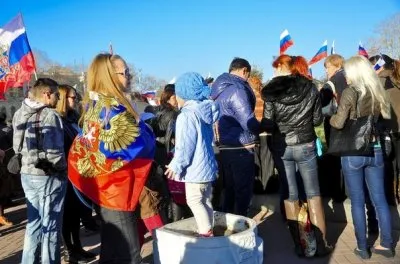 Митинг поддержки Юго-востока Украины в Севастополе