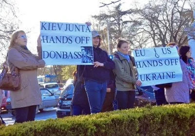Митинг поддержки Юго-востока Украины в Севастополе