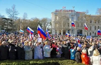 Митинг поддержки Юго-востока Украины в Севастополе