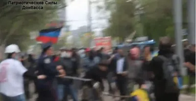 Столкновения в Донецке между пророссийскими и проправительственными активистами