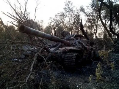 Удар ополчения по позициям украинской армии под Саур-Могилой