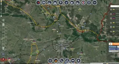Обзор карты боевых действий в Новороссии 31 августа 2014 г.