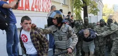 Милиция жестоко подавила попытку штурма Верховной Рады Украины