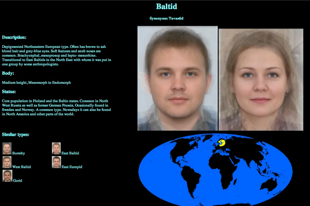 Расы европейского континента