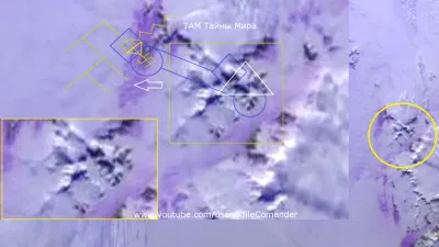 Гиперборея видна из космоса, Даария на севере.