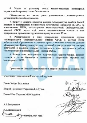 Секретные протоколы Суркова-Кучмы (Путина-Порошенко)