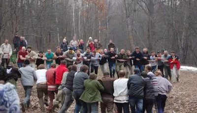 Празднование Масленицы в день весеннего равноденствия в Воронеже