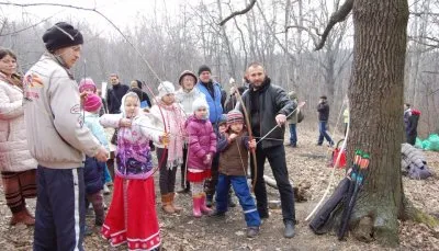 Празднование Масленицы в день весеннего равноденствия в Воронеже