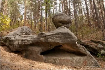 Древние останцы. Каменный лес в Самарской Области