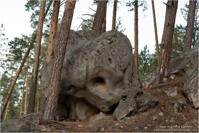 Древние останцы. Каменный лес в Самарской Области