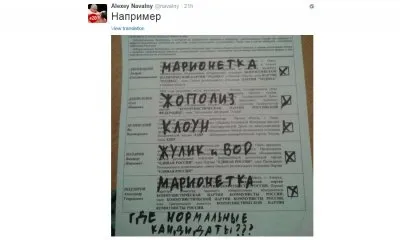 Видел ли кто-то выборы в РФ? Говорят, они существуют!