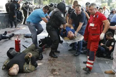 В Киеве украинские патриоты пытались захватить раду