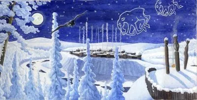 Празднование Хорса-Зимодара на капище в Ерино 19 декабря 2015