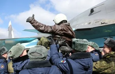 Российские летчики вернулись из Сирии