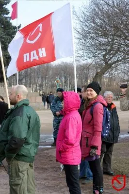 Акция за введение визового режима со странами Средней Азии в Санкт-Петербурге