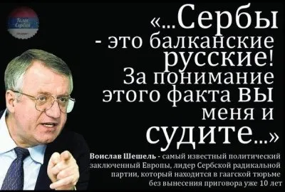 Лидер сербский националистов оправдан гаагским трибуналом по всем пунктам обвинения