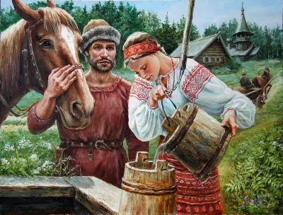 Картины о Руси живописца Михаила Щрилёва