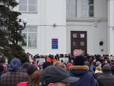 Народный митинг в Кемерово требует наказать виновных в пожаре в ТЦ «Зимняя Вишня»