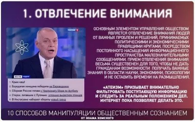 Способы манипуляции общественным сознанием