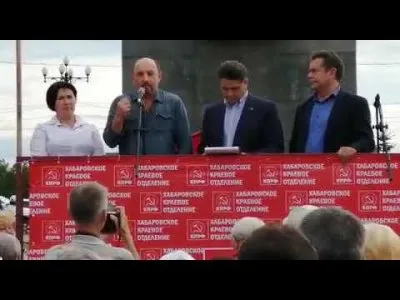 Митинг в Хабаровске  с участием Николая Платошкина