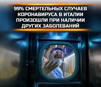 99% смертельных случаев коронавируса в Италии произошли при наличии других заболеваний