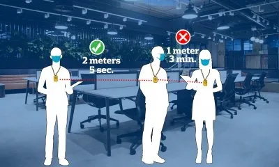 Ошейники социальной дистанции для жителей Британии