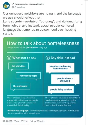 Борьба с бомжами в США: слово бомж - неполиткорректно