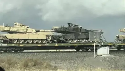 В США замечен переброс большого количества военной техники